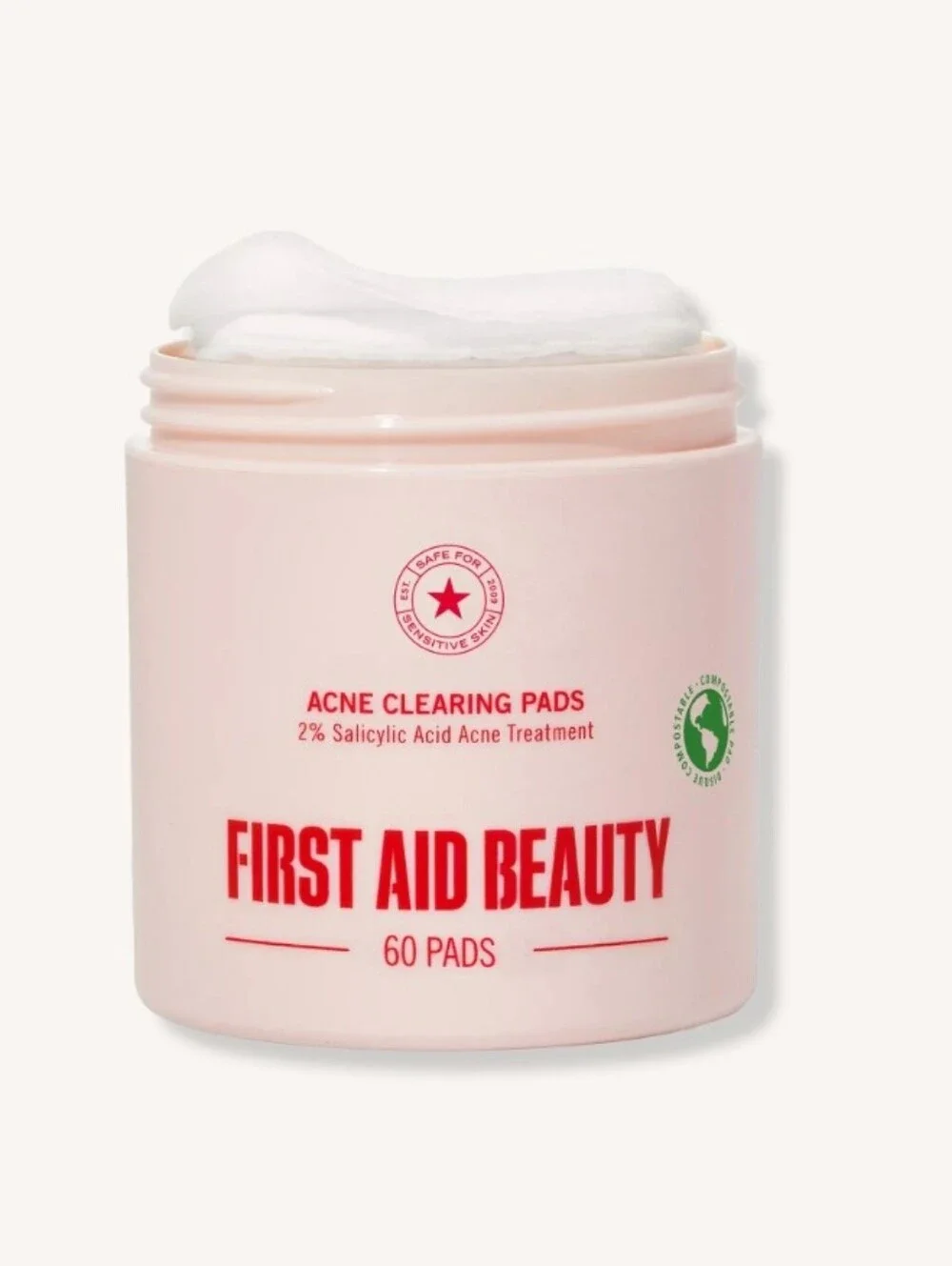 First Aid Beauty Acne Clearing Pads 2% Salicylic Acid Acne Treatment